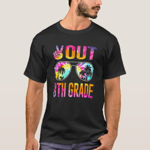 Peace Out 8. Grade Gefärbte Krawatte Abschluss am T-Shirt