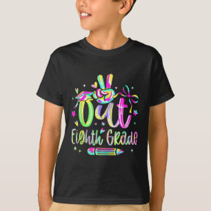 Peace Out Achte Grade Abschluss CL of 2025 Teach T-Shirt