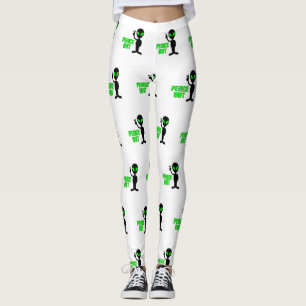 Peace Out Alien Leggings