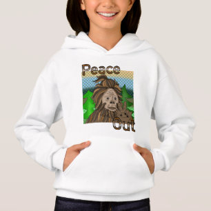 Peace Out Bigfoot Sasquatch Hoodie