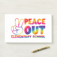 Peace Out Elementary School Gefärbte Krawatte Letz