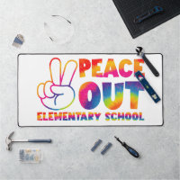 Peace Out Elementary School Gefärbte Krawatte Letz