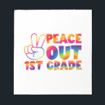 Peace Out First Grade Gefärbte Krawatte Letzter Ta Notizblock<br><div class="desc">Peace Out First Grade Gefärbte Krawatte Letzter Tag 1ste Stufe</div>