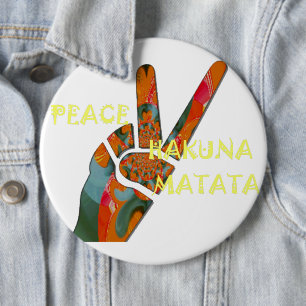 Peace Out: Hakuna Matata Vibes unterzeichnen Button