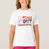 "Peace out Kindergarten" Gefärbte Krawatte letzten