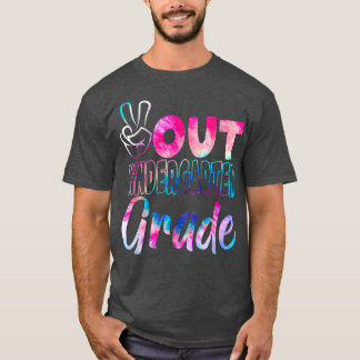 Peace Out Kindergarten Gefärbte Krawatte T - Shirt