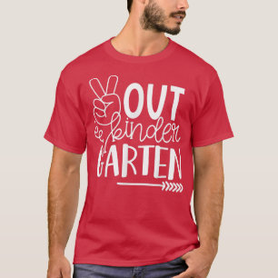 Peace Out Kindergarten Letzten Schultag Gr T-Shirt