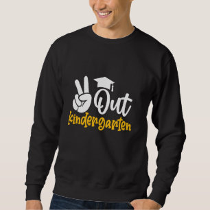 Peace Out Kindergarten Letzten Tag der Schule Jung Sweatshirt