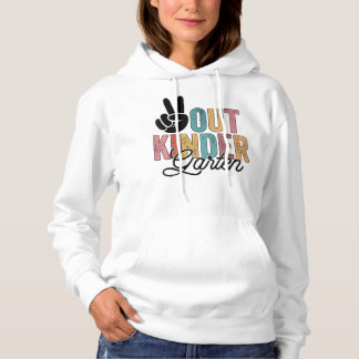 "Peace Out Kindergarten" Letzter Schultag 2022 Gra Hoodie