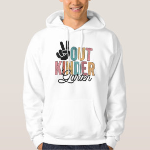 "Peace Out Kindergarten" Letzter Schultag 2022 Gra Hoodie