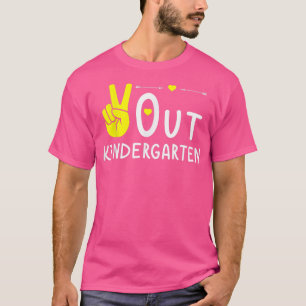Peace Out Kindergarten Shirt Abschluss
