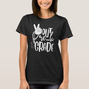 Peace Out Pre-K Grade Letzten Schulvorschultag T-Shirt