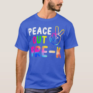Peace Out Pre K Letzter Schultag Mädchen Bo T-Shirt