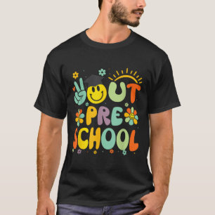 Peace Out Preschool CL of 2025 Goodbye Abschluss T-Shirt
