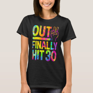 Peace Out schließlich trifft 30 Jahre alt 30. Gebu T-Shirt