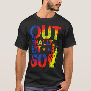 Peace Out schließlich trifft 60 Jahre alt 60. Gebu T-Shirt