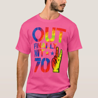 Peace Out schließlich trifft 70 Jahre alt Tag 70. T-Shirt