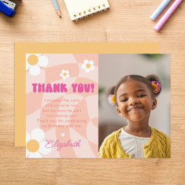 Peace Out Single Digits Girls Geburtstagsgeschenk  Dankeskarte