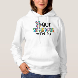 Peace Out Single Digits Ich bin 10 Geburtstag 10. Hoodie
