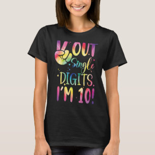 Peace Out Single Digits Ich bin 10 Jahre alt 10. T-Shirt