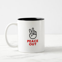 Peace Out Two Fingers