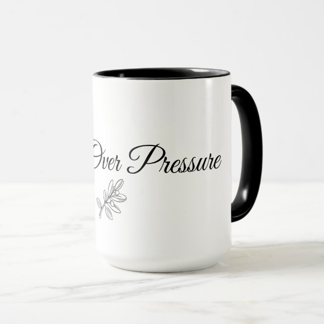 Peace Over Pressure – Calm Morning Minimal Mug Tasse (VorderseiteRechts)