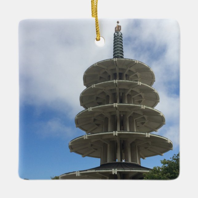 Peace Pagoda Keramikornament (Vorderseite)