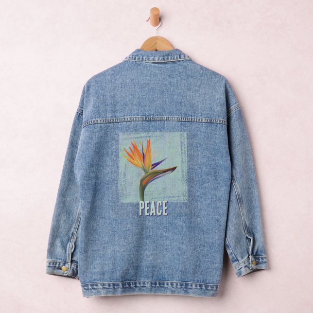 PEACE Painted Bird of Paradise  Jeansjacke (Hangar)