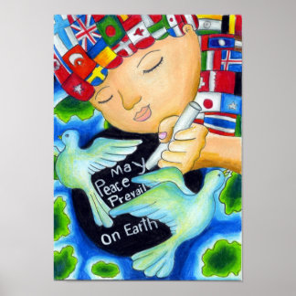 Peace Pals ~ May Peace Prevail on Earth Poster