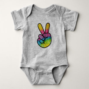 Peace Peace-Zeichen  Peace-Symbol Frieden Baby Strampler