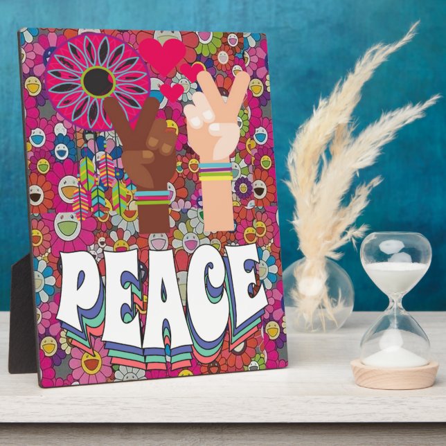 Peace Plaque Fotoplatte (Seite)