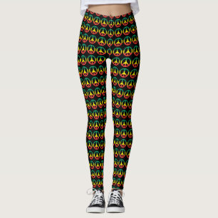 Peace Power - Rasta Roots - Reggae Yoga Leggins