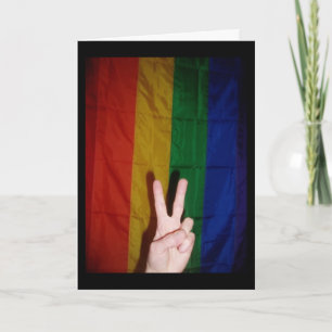 "Peace & Pride" Geburtstagskarte Karte
