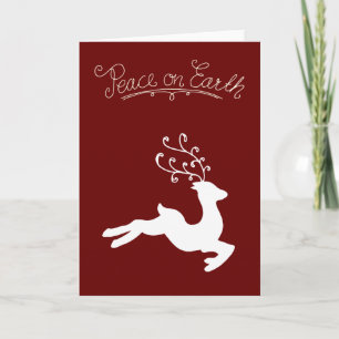Peace Rentier Feiertagskarte