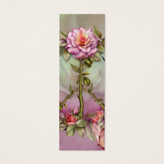 Peace Rose Art Lesezeichen (Vorderseite)
