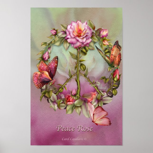 Peace Rose Art Poster/Print Poster (Vorne)