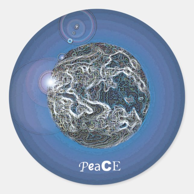 PeaCE Runder Aufkleber (Vorderseite)
