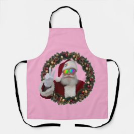 Peace Santa Christmas Apron Schürze