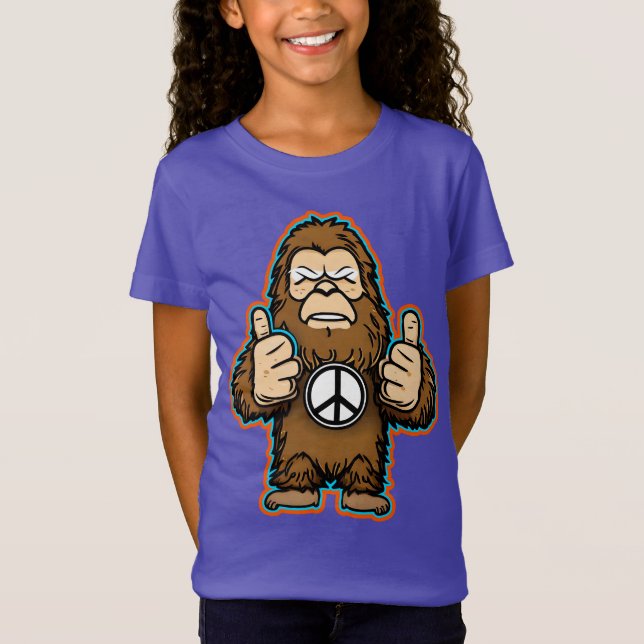 Peace Sasquatch T - Shirt (Vorderseite)
