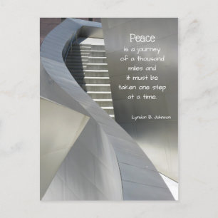 Peace Semi Glossy Sympahy Inspiration Postcard Postkarte