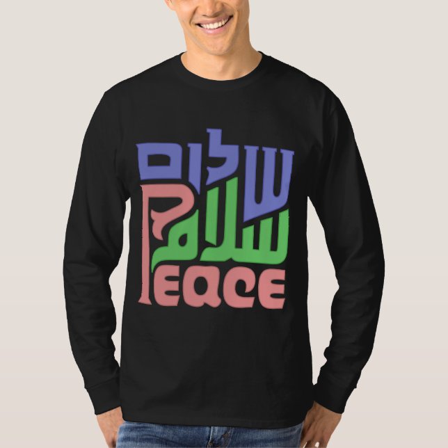 Peace Shalom Salaam mens Shirt (Vorderseite)