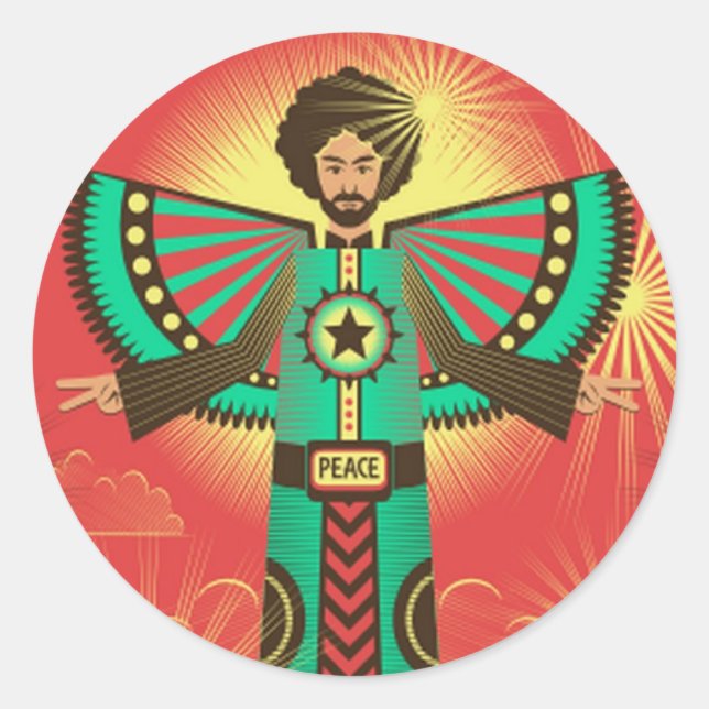 Peace Shine sticker (Vorderseite)