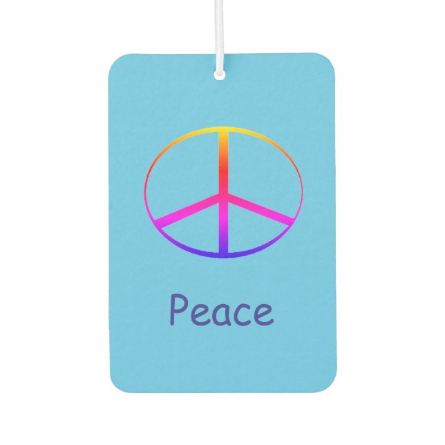 Peace Sign Air Freshener Autolufterfrischer (Vorderseite)