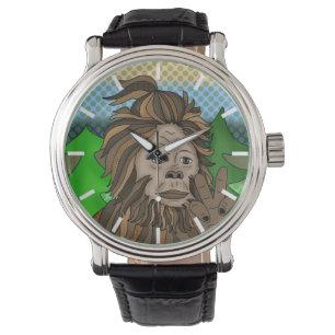 Peace Sign Bigfoot Sasquatch Armbanduhr