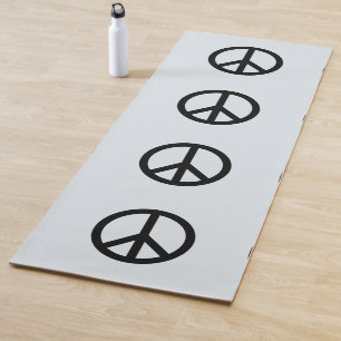 PEACE SIGN BLAUE YOGA MATS YOGAMATTE