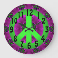 Peace Sign Clock