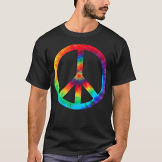 Peace Sign Gefärbte Krawatte Hippies Weihnachten S T-Shirt