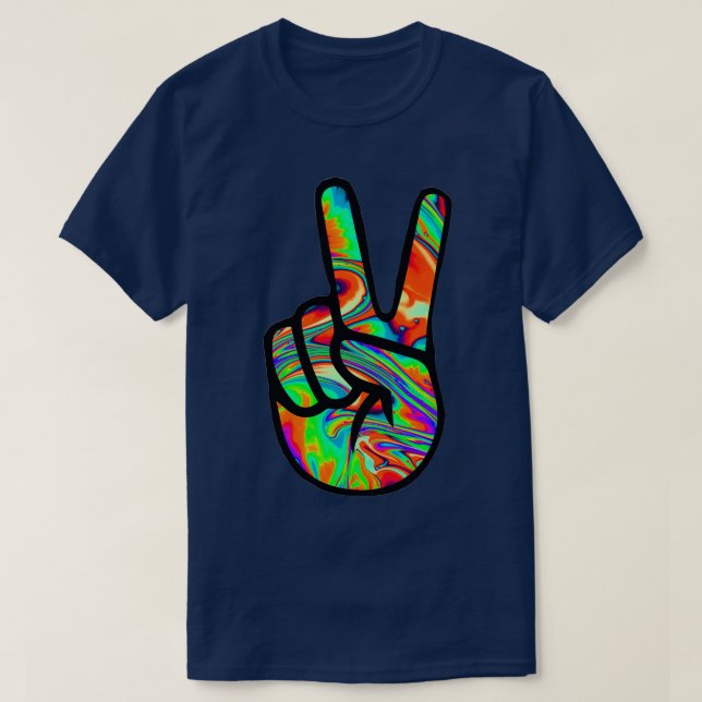 Peace Sign Graphic Art Designs 5 T-Shirt (Design vorne)