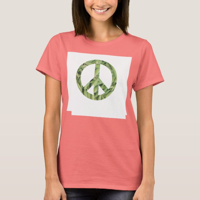 Peace Sign Green Beans Tshirt (Vorderseite)