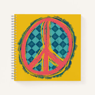Peace Sign, Groovy Journal Notizbuch